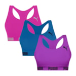 Kit 3 Tops Puma Nadador Sem Costura Feminino