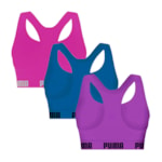 Kit 3 Tops Puma Nadador Sem Costura Feminino