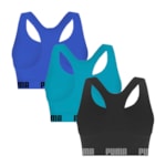 Kit 3 Tops Puma Nadador Sem Costura Feminino