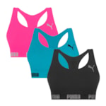 Kit 3 Tops Puma Nadador Sem Costura Feminino