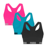 Kit 3 Tops Puma Nadador Sem Costura Feminino