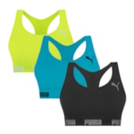 Kit 3 Tops Puma Nadador Sem Costura Feminino