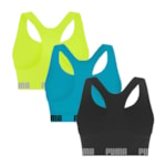 Kit 3 Tops Puma Nadador Sem Costura Feminino