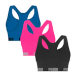 Kit 3 Tops Puma Nadador Sem Costura Feminino