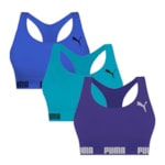 Kit 3 Tops Puma Nadador Sem Costura Feminino