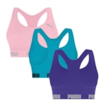 Kit 3 Tops Puma Nadador Sem Costura Feminino