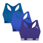 Kit 3 Tops Puma Nadador Sem Costura Feminino