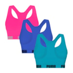 Kit 3 Tops Puma Nadador Sem Costura Feminino