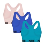 Kit 3 Tops Puma Nadador Sem Costura Feminino