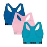 Kit 3 Tops Puma Nadador Sem Costura Feminino