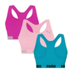 Kit 3 Tops Puma Nadador Sem Costura Feminino