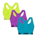 Kit 3 Tops Puma Nadador Sem Costura Feminino