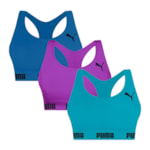 Kit 3 Tops Puma Nadador Sem Costura Feminino