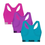 Kit 3 Tops Puma Nadador Sem Costura Feminino