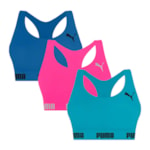 Kit 3 Tops Puma Nadador Sem Costura Feminino