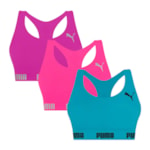 Kit 3 Tops Puma Nadador Sem Costura Feminino