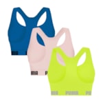 Kit 3 Tops Puma Nadador Sem Costura Feminino