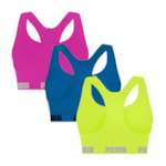 Kit 3 Tops Puma Nadador Sem Costura Feminino