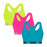 Kit 3 Tops Puma Nadador Sem Costura Feminino