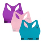 Kit 3 Tops Puma Nadador Sem Costura Feminino