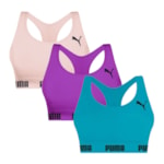 Kit 3 Tops Puma Nadador Sem Costura Feminino