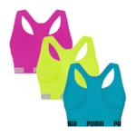 Kit 3 Tops Puma Nadador Sem Costura Feminino