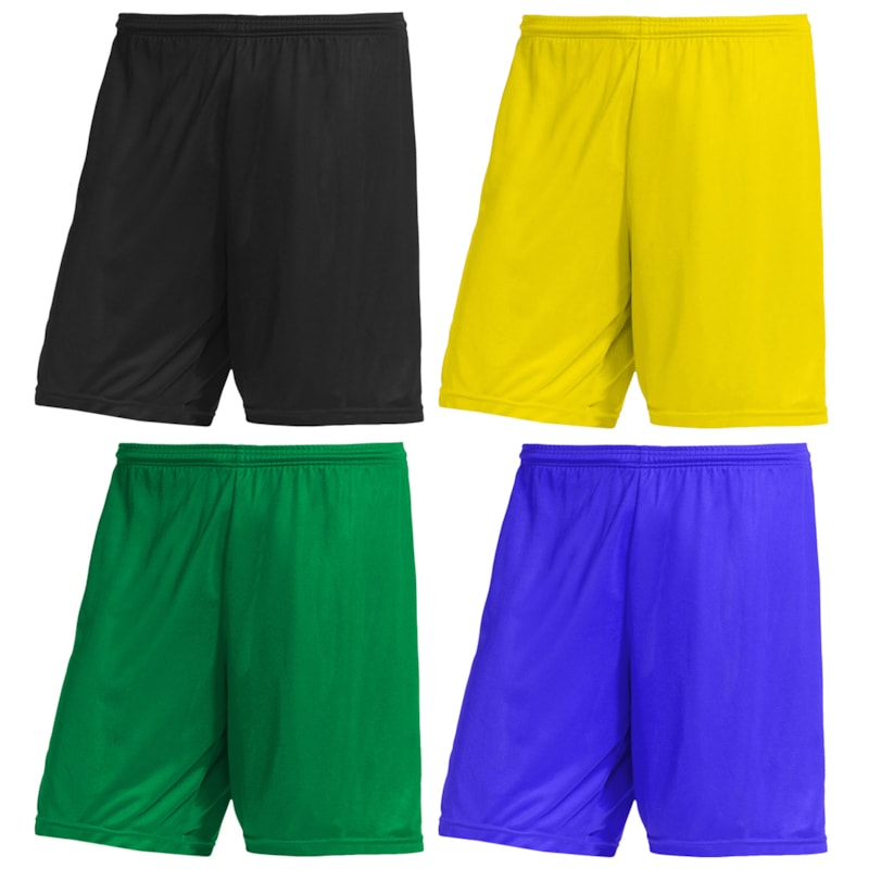 Kit 4 Calções PMC Futebol Infantil