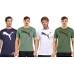 Kit 4 Camisetas Puma Active Big Logo Masculina