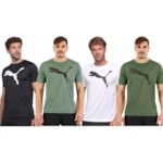 Kit 4 Camisetas Puma Active Big Logo Masculina