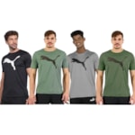 Kit 4 Camisetas Puma Active Big Logo Masculina