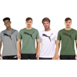 Kit 4 Camisetas Puma Active Big Logo Masculina