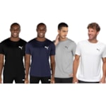 Kit 4 Camisetas Puma Active Small Logo Masculina