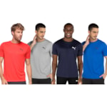 Kit 4 Camisetas Puma Active Small Logo Masculina