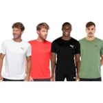 Kit 4 Camisetas Puma Active Small Logo Masculina