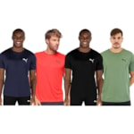 Kit 4 Camisetas Puma Active Small Logo Masculina