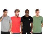 Kit 4 Camisetas Puma Active Small Logo Masculina