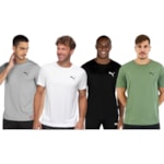 Kit 4 Camisetas Puma Active Small Logo Masculina