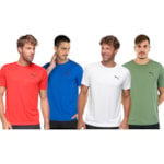 Kit 4 Camisetas Puma Active Small Logo Masculina