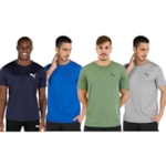 Kit 4 Camisetas Puma Active Small Logo Masculina