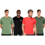 Kit 4 Camisetas Puma Active Small Logo Masculina