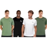 Kit 4 Camisetas Puma Active Small Logo Masculina