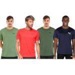 Kit 4 Camisetas Puma Active Small Logo Masculina