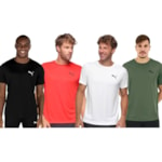 Kit 4 Camisetas Puma Active Small Logo Masculina