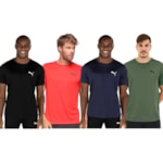 Kit 4 Camisetas Puma Active Small Logo Masculina