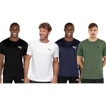 Kit 4 Camisetas Puma Active Small Logo Masculina