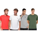 Kit 4 Camisetas Puma Active Small Logo Masculina