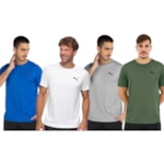 Kit 4 Camisetas Puma Active Small Logo Masculina