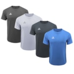 Kit 4 Camisetas Topper Faster Masculina