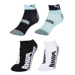 Kit 4 Pares de Meias Puma Esportiva Cano Baixo Masculino