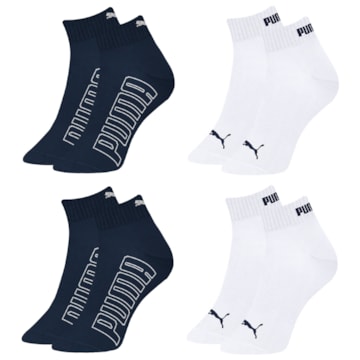 Kit 4 Pares De Meias Puma Esportiva Masculina